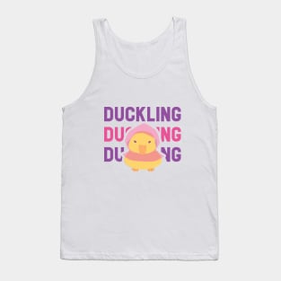 Raincoat Duck, Duck In The Rain, Rain Duck Tank Top